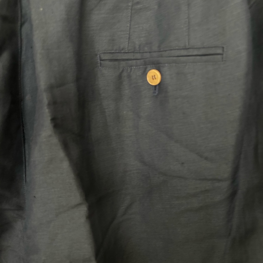 Vintage Liz Claiborne Linen blend navy Preppy size Plus 20 - Picture 5 of 8